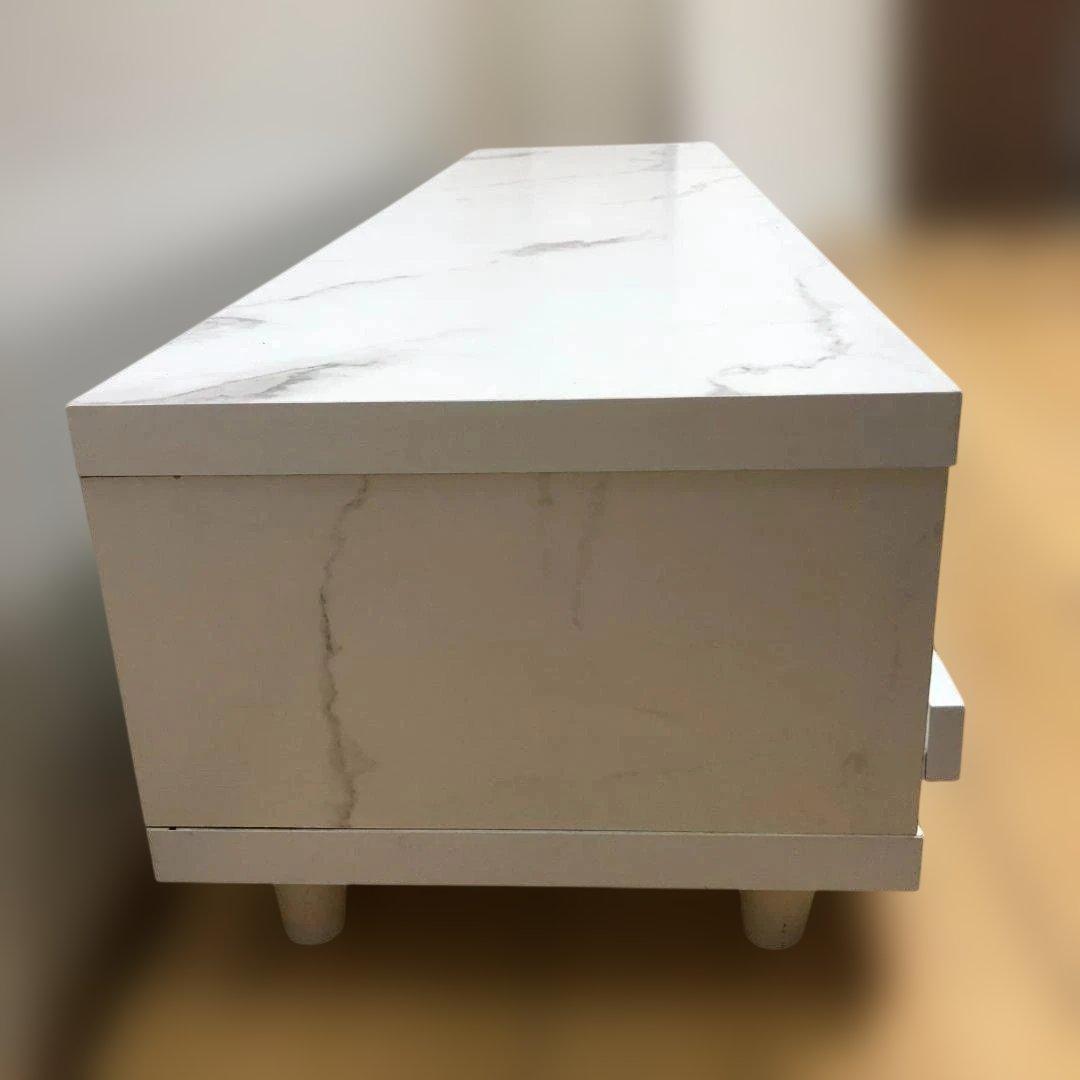 送料無料 大理石調 テレビボード ローボード TV台 88165-5-005