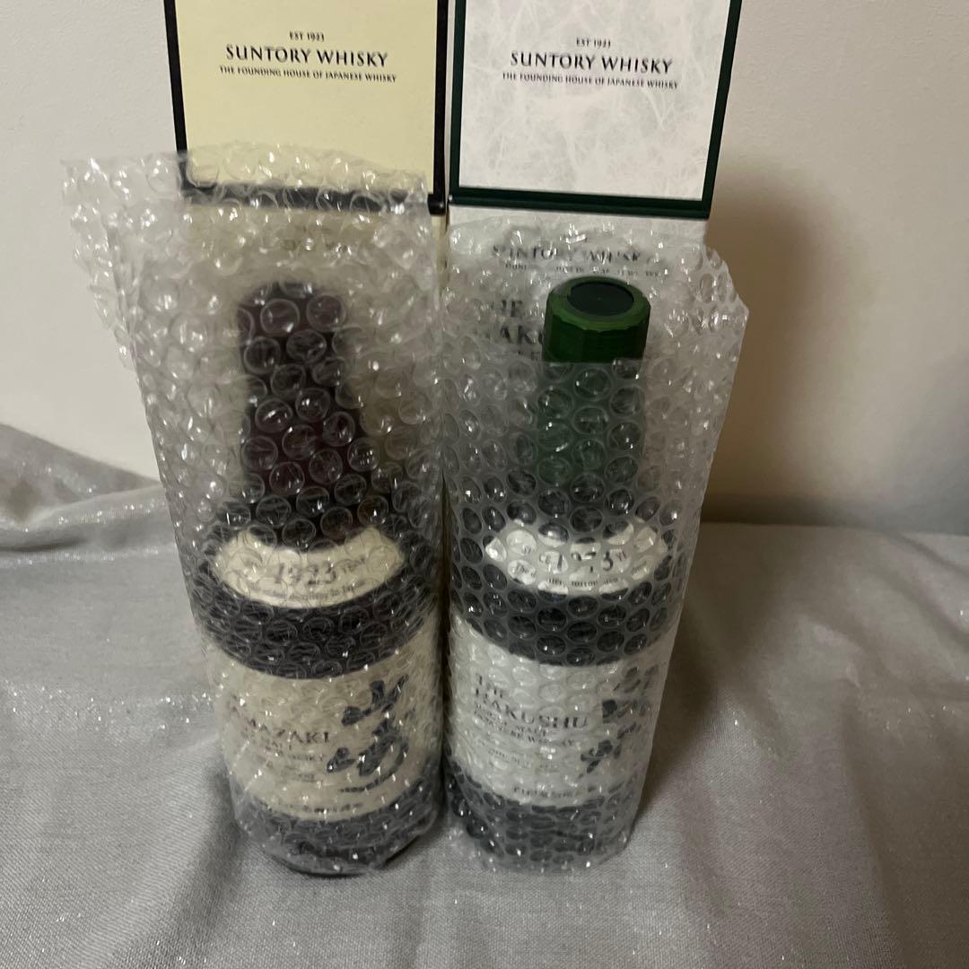 サントリーシングルモルトウイスキー 山崎&白州ウイスキーセット