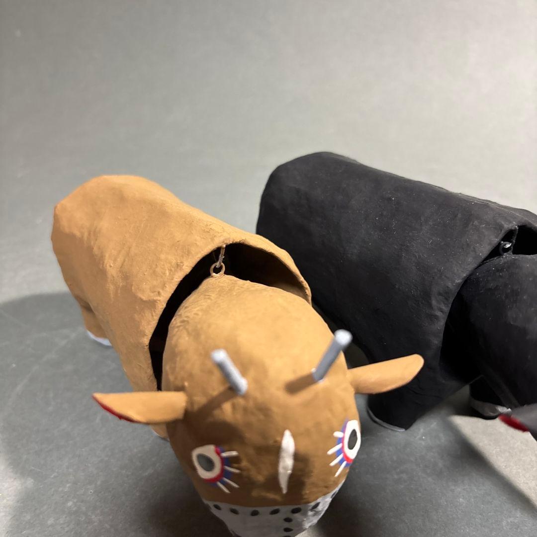 牛　置物　琉球玩具