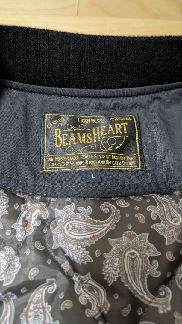 ビームスハート ダービージャケット カップショルダー Lサイズ