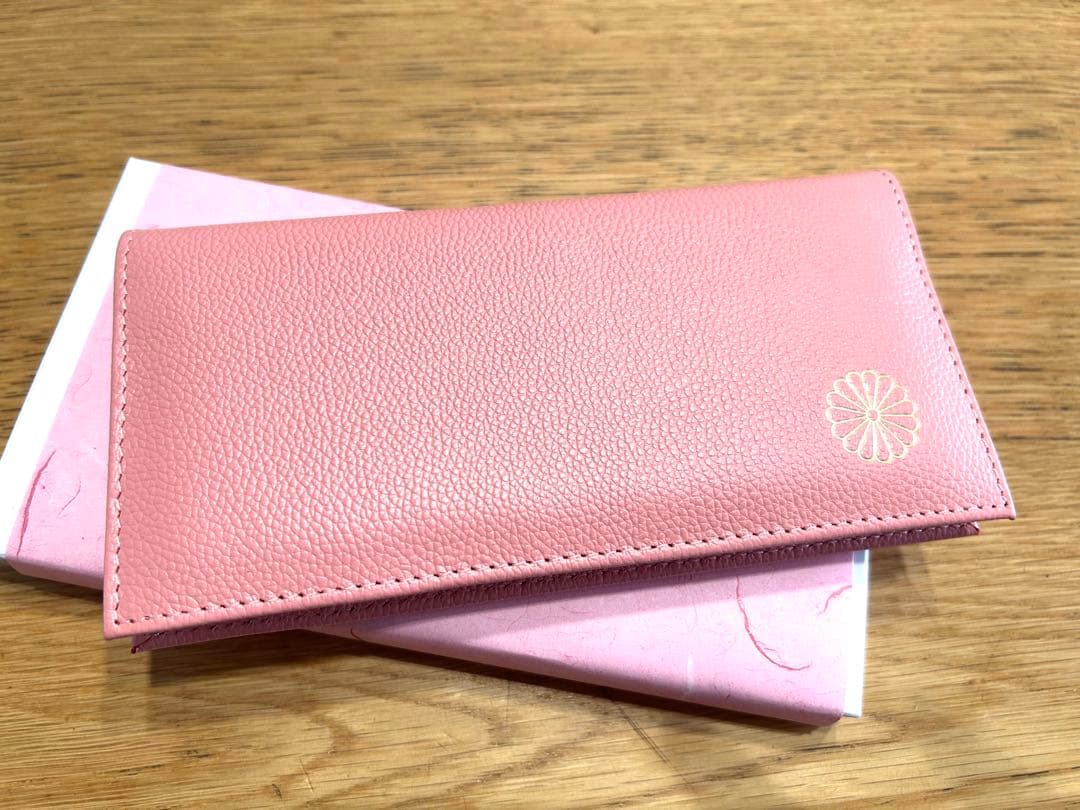 皇居限定　財布　ピンク　本革