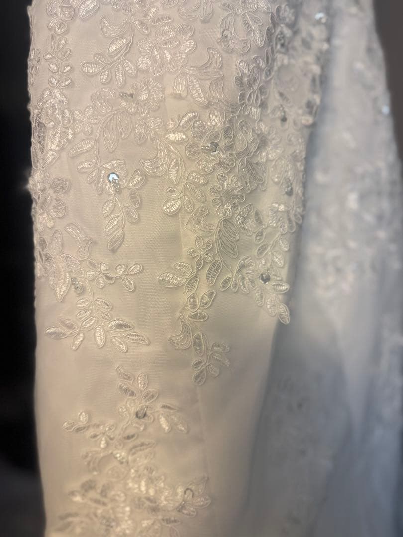 ウェディングドレス マーメイド　レース　S〜M