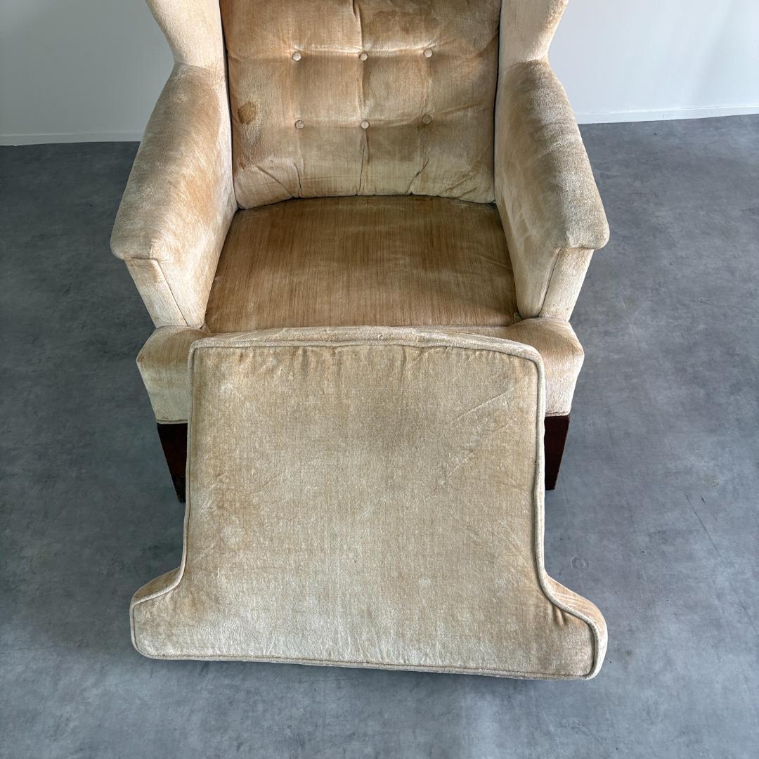 ヴィンテージ　ウイングバックチェア