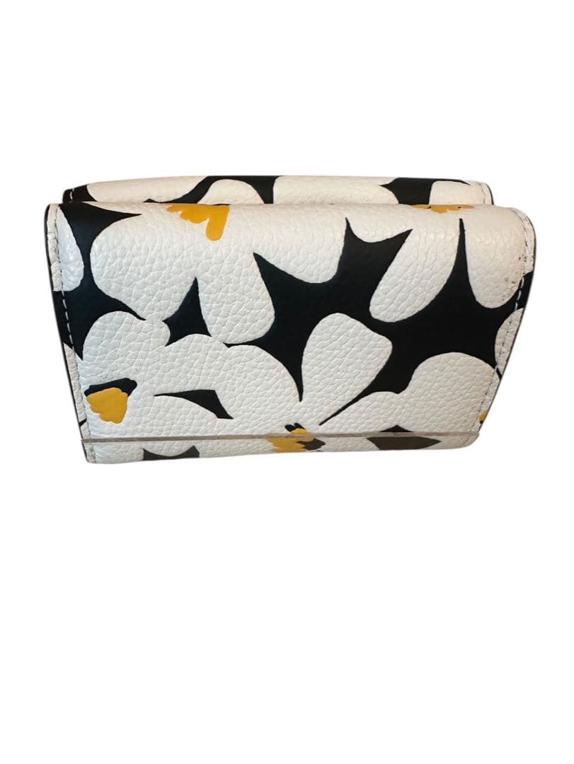 『極美品』COACH フラワープリント 三つ折りミニ財布