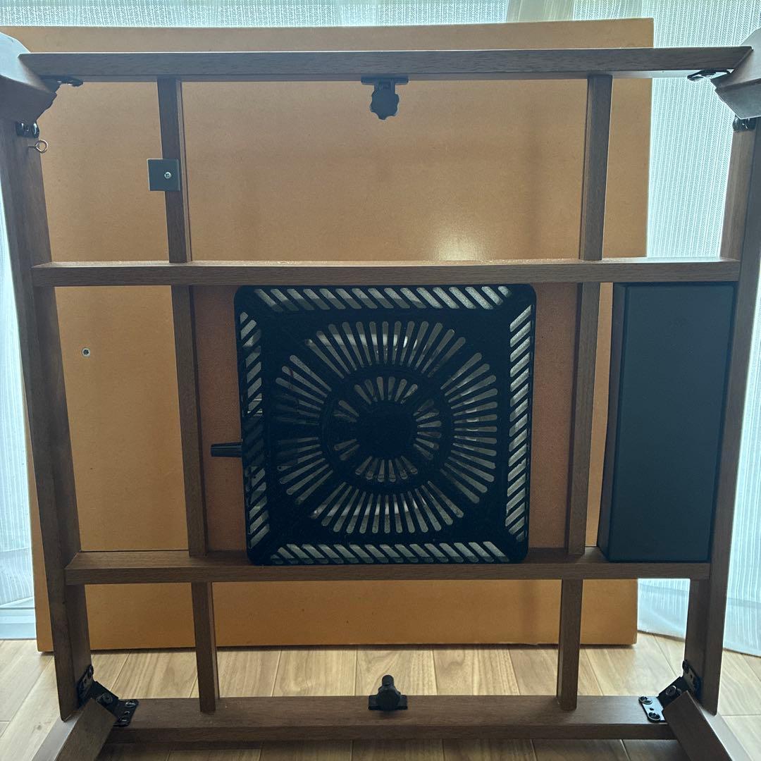 ニトリ　木目調　ローテーブル　出っ張りなしヒーターこたつ　取説あり