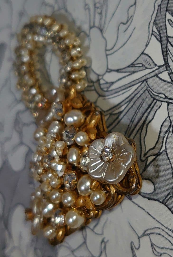 Miriam Haskell ミリアムハスケル パール ビーズ ブローチ