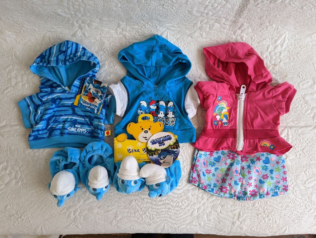 ビルドアベア　スマーフ　日本未発売を含む　コスチュームとぬいぐるみセット