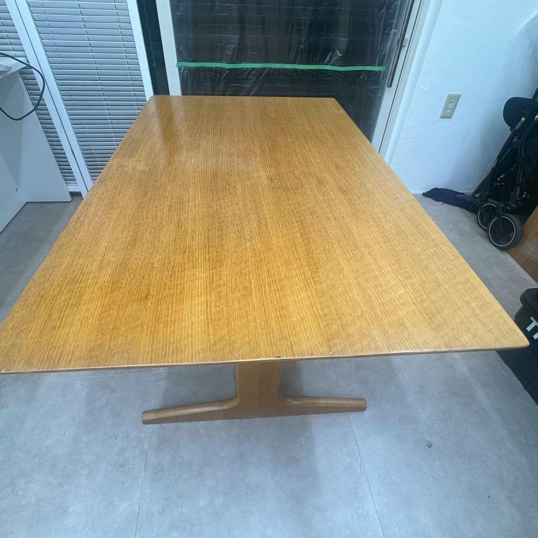 リビングでもダイニングでも使えるダイニングセット　直引き取り限定　オーク材