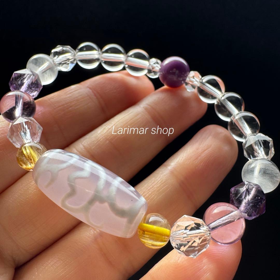 水蓮花天珠　デザインブレスレット