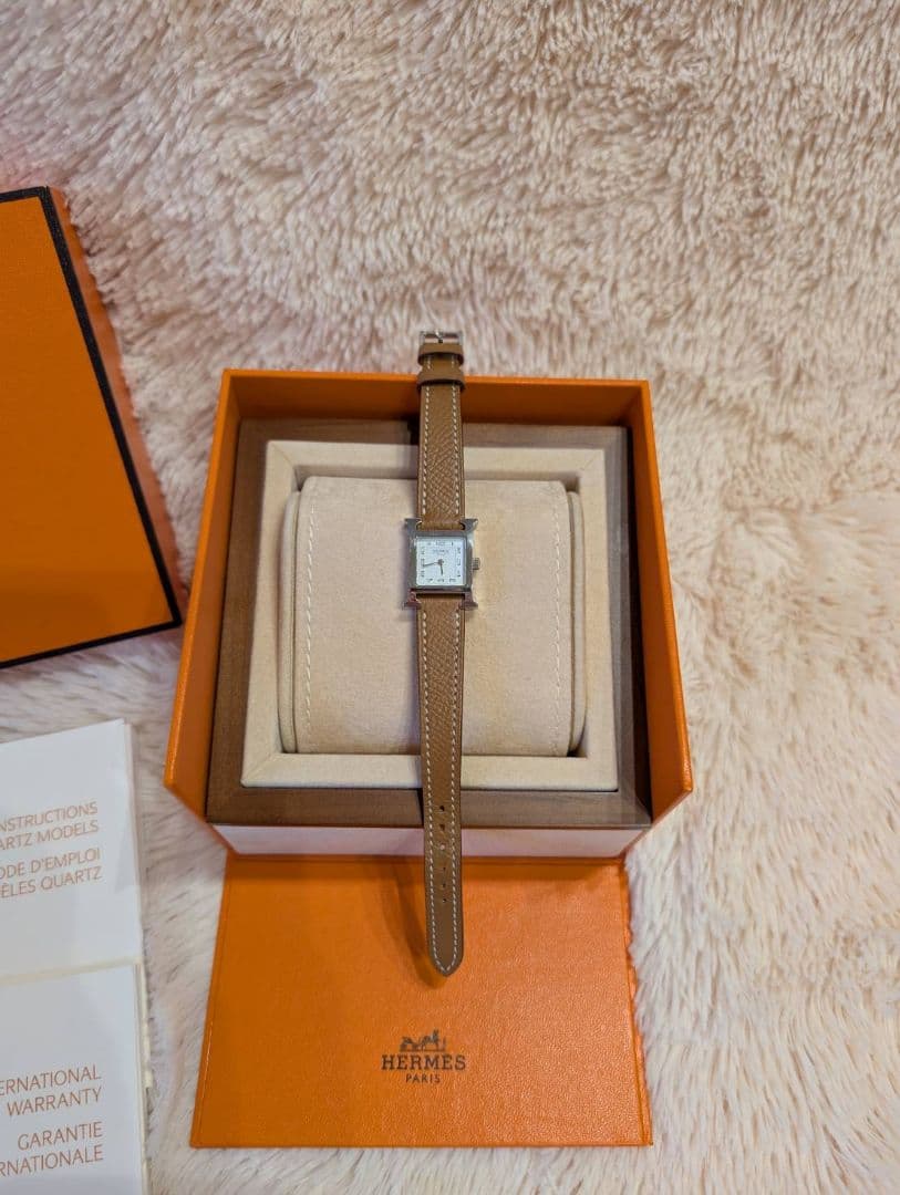 HERMES 時計 エルメス Hウォッチ シルバー