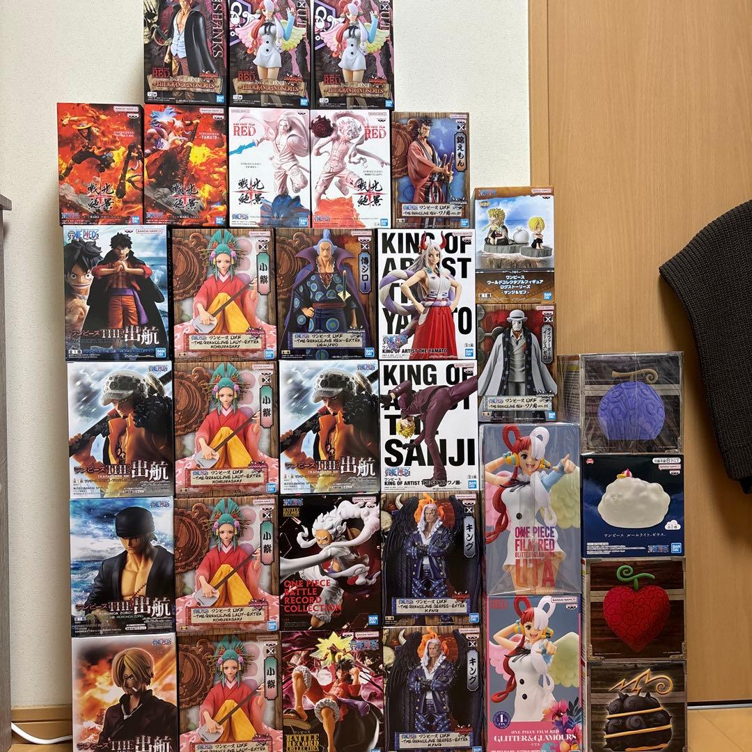 ワンピースフィギュア　まとめ売り　ニカ　悪魔の実ルームライト　出航　ウタ　サンジ