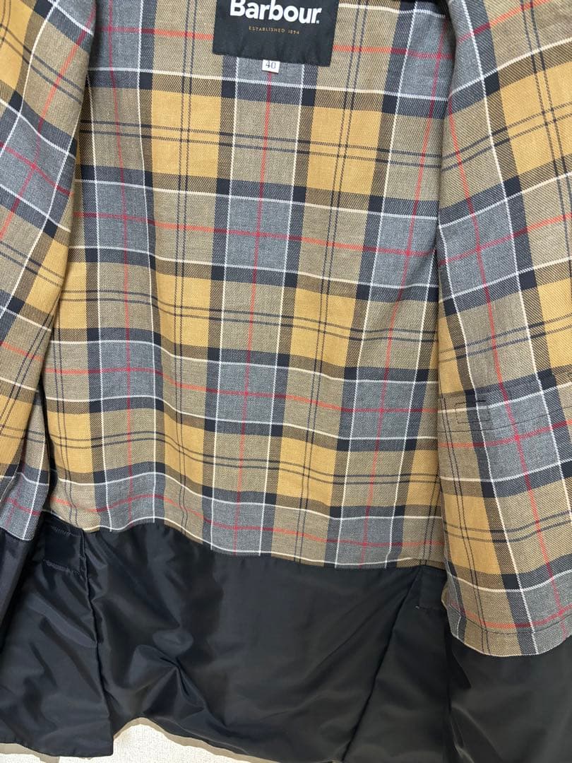 Barbour ビデイル　グレー　コーデュロイ襟ジャケット サイズ40