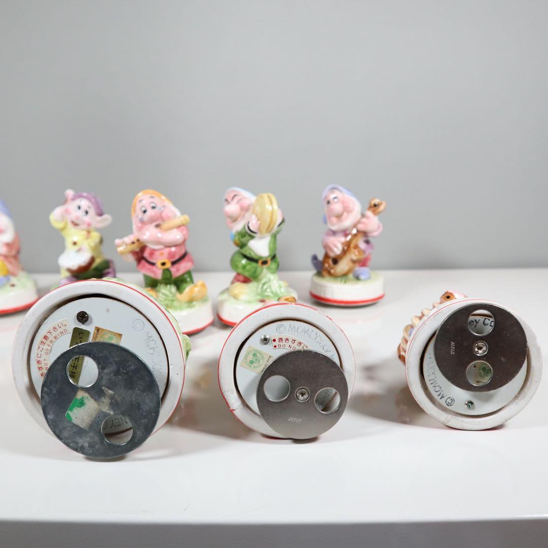 【希少】DISNEY 日本製　白雪姫と7人の小人　フルセットオルゴールディズニー