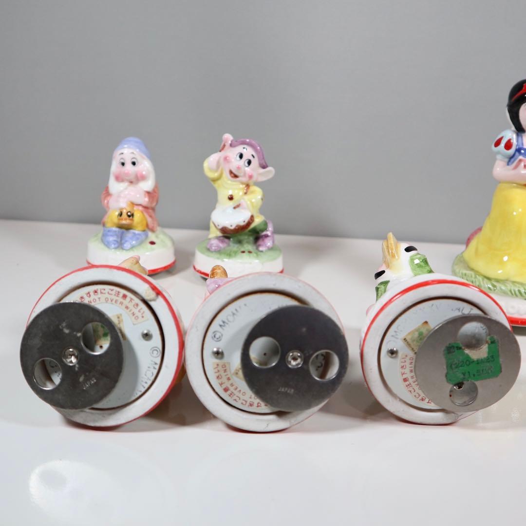 【希少】DISNEY 日本製　白雪姫と7人の小人　フルセットオルゴールディズニー