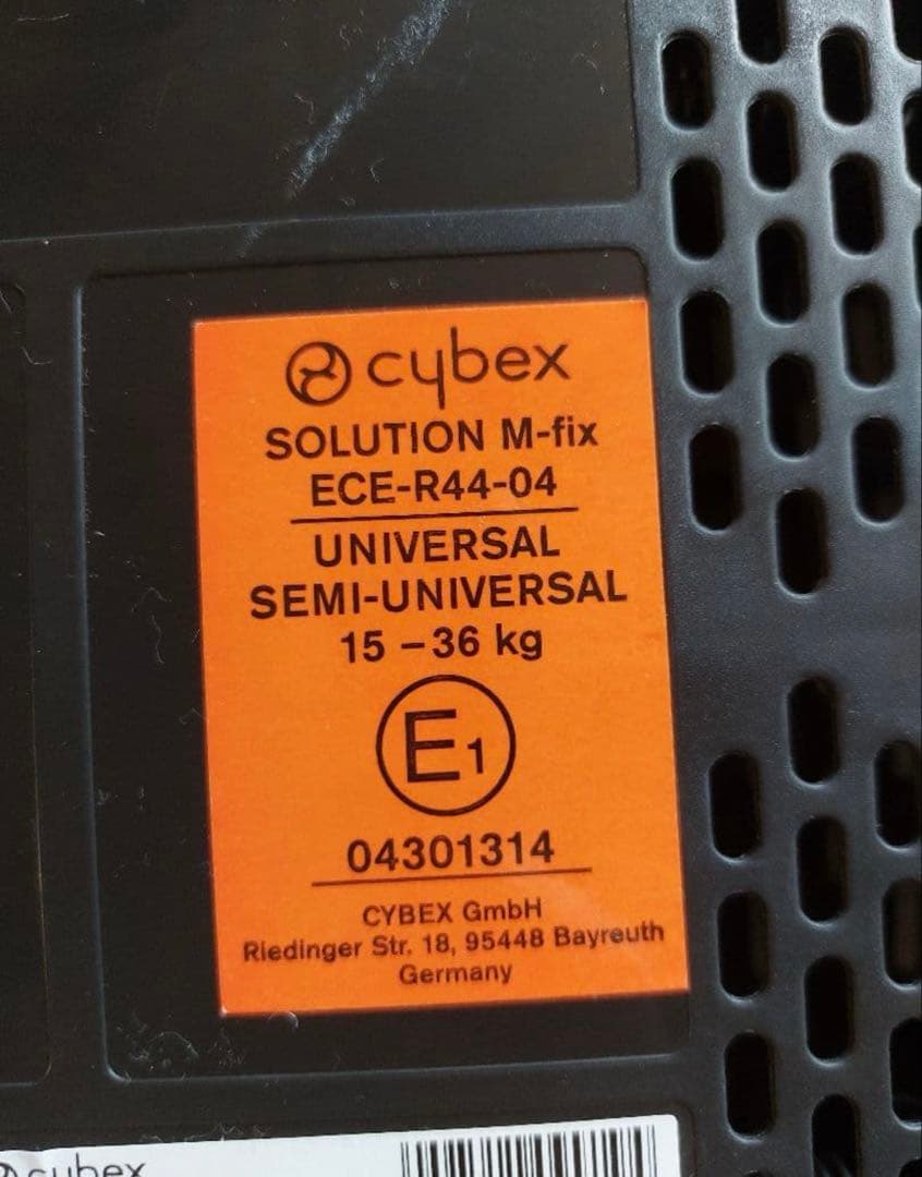 サイベックス（パラスＭフィックス）　チャイルドシート