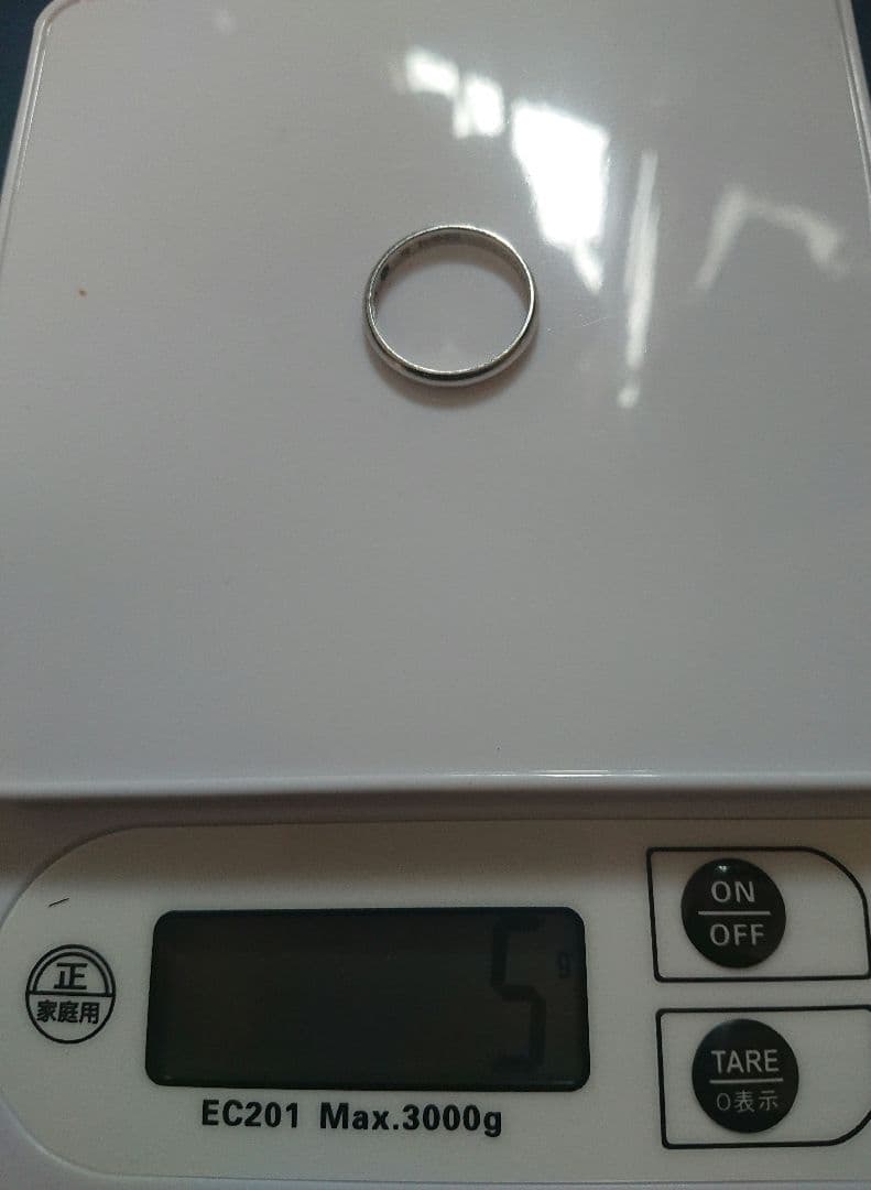 プラチナリング pt1000 5g (訳あり)