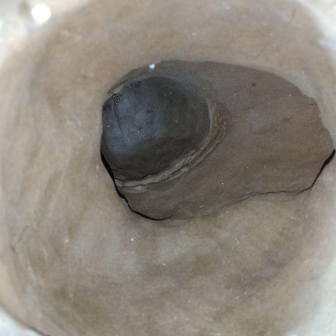 唐津焼、中里天祐作、獅子の置物、茶釜、２点セット