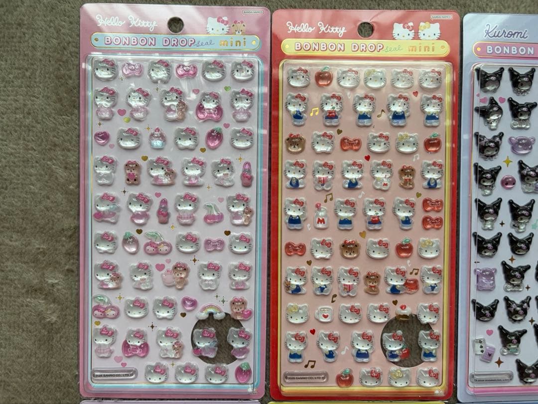 〈正規品〉ボンボンドロップシール ミニ サンリオ 7枚セット