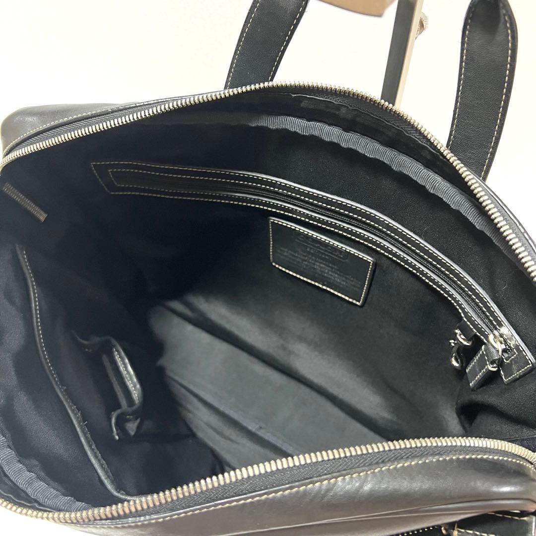 【良品】COACH コーチ 2way ビジネスバッグ ブラック 70168