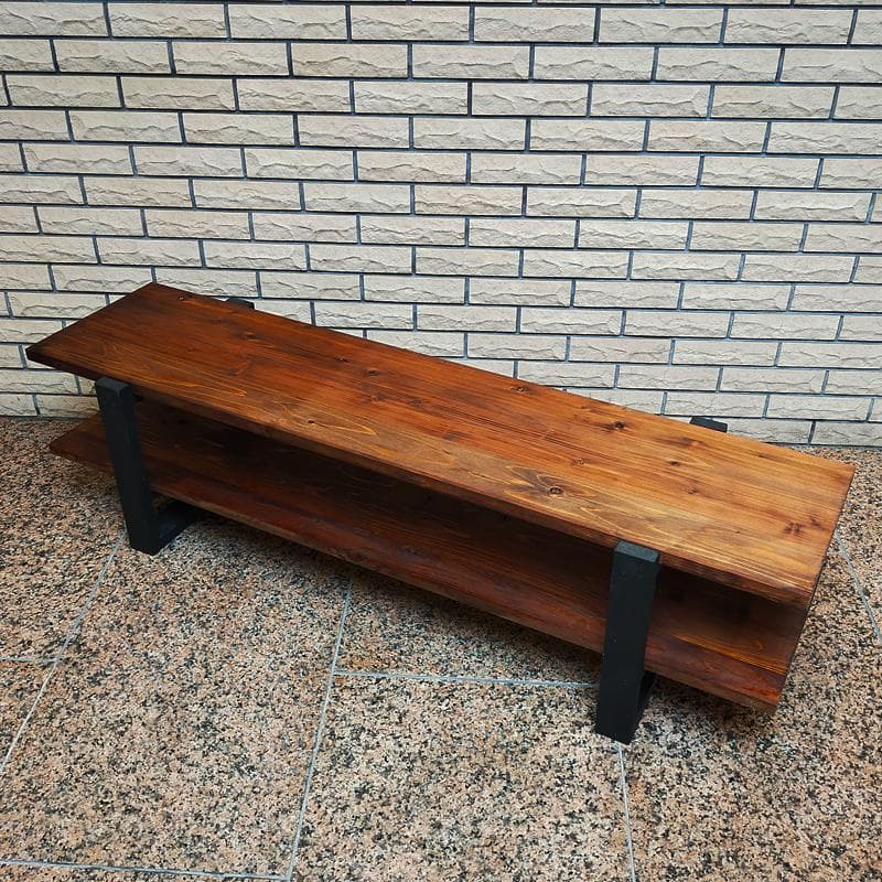 テレビ台 150 アンティーク テレビボード 木製 ハンドメイド シェルフ 本棚