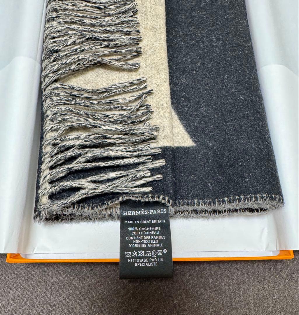 新品未使用 HERMES エルメス カシミヤ マフラー ラブストーリー
