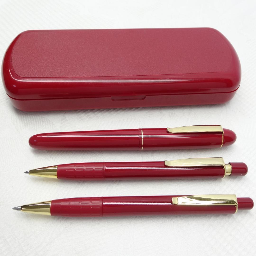 未使用 PILOT 14K 万年筆 ボールペン シャープペン ミラー ケース付き