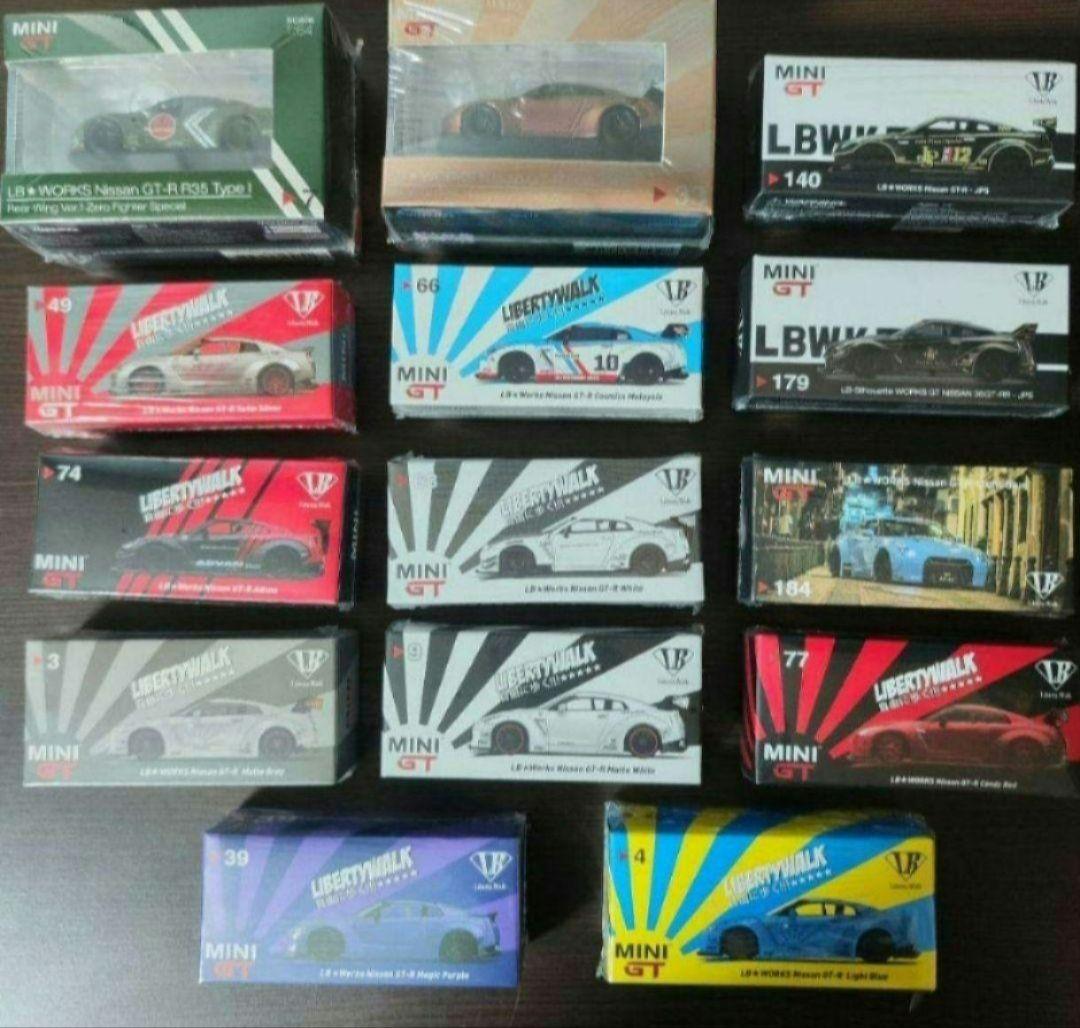 minigt nissan gt-r R35 新品未開封 14台セット lbwk