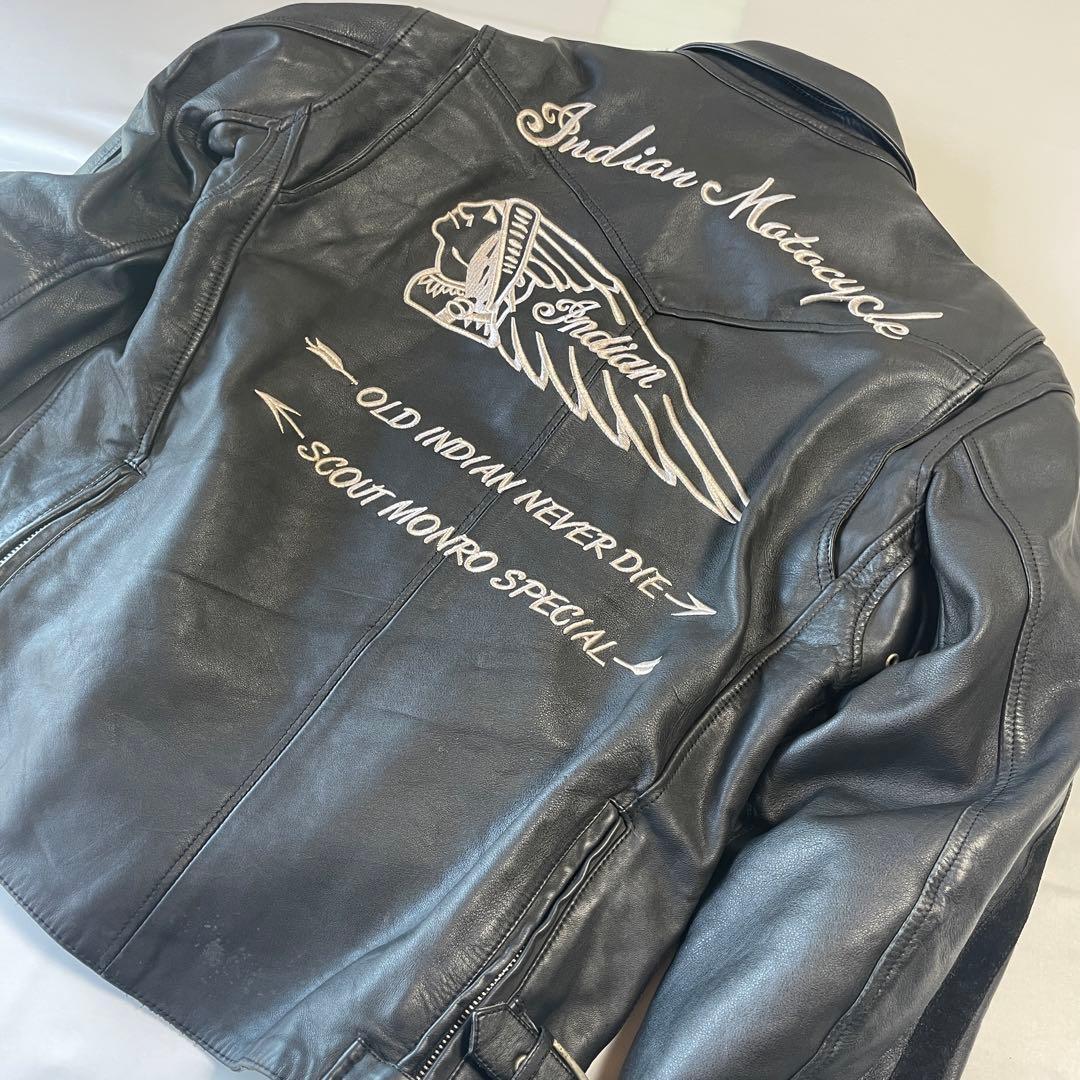 専用　インディアンモーターサイクル　カウレザー　牛革　シングル　レザージャケット