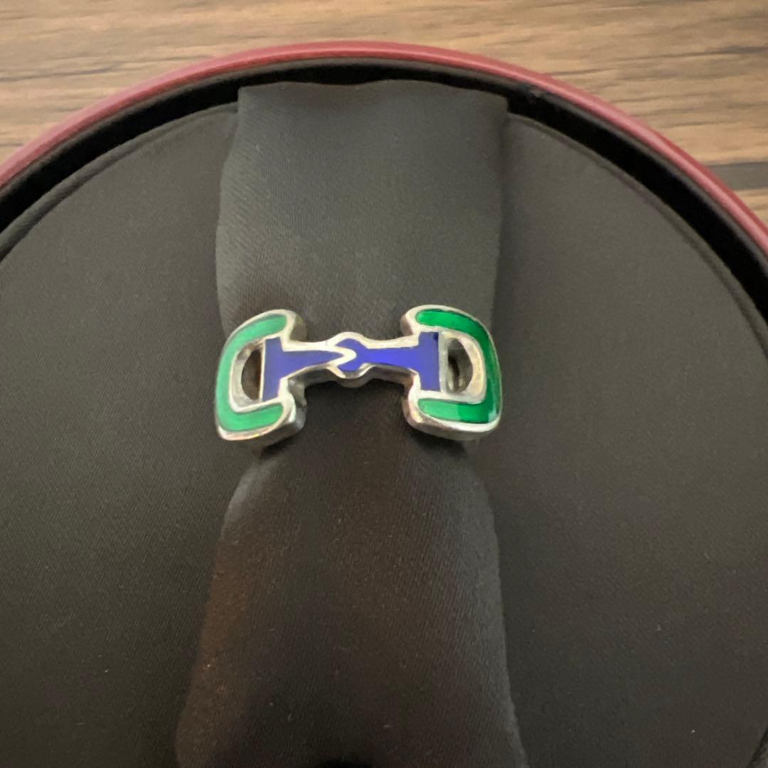 お値下げ　GUCCI ヴィンテージ　オールドグッチ　ホースビットリング　80年代