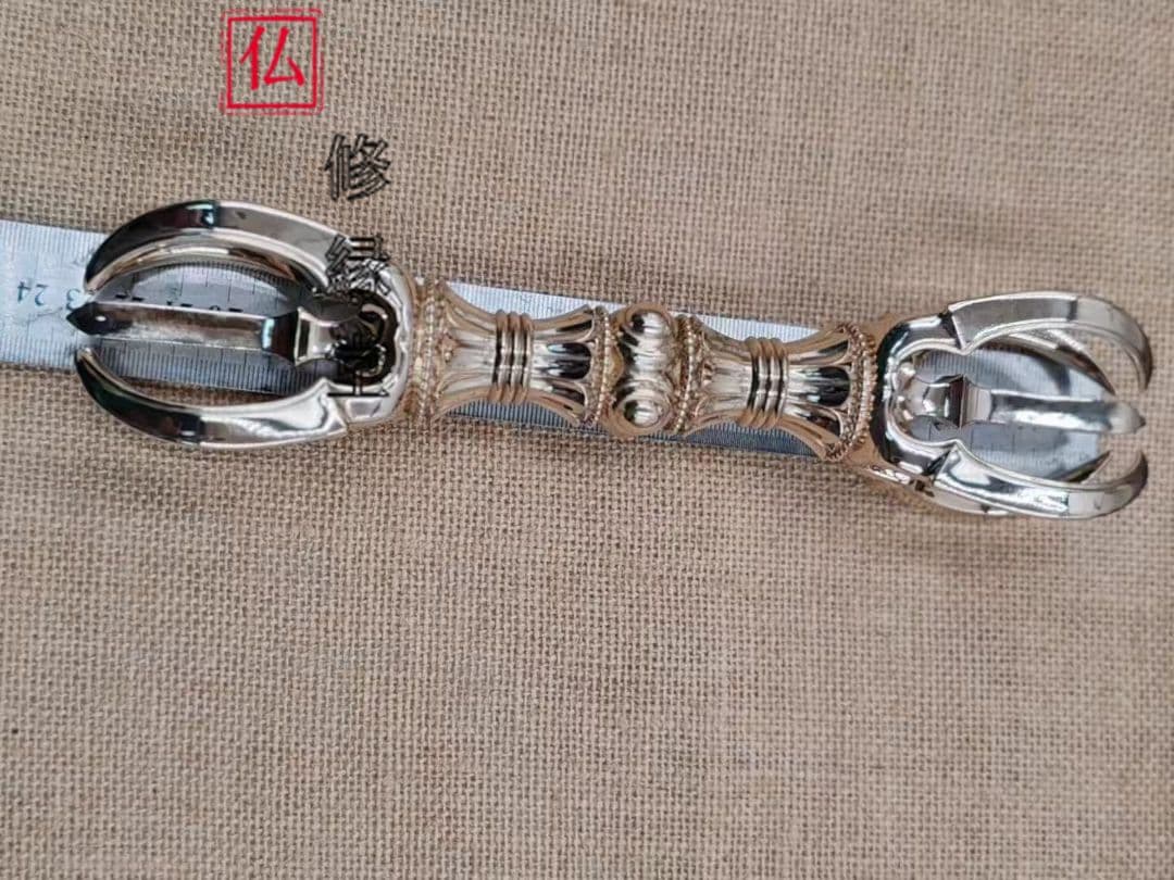 【修縁堂】飛行です五鈷杵 金剛杵 真鍮製 密教法具 真言宗