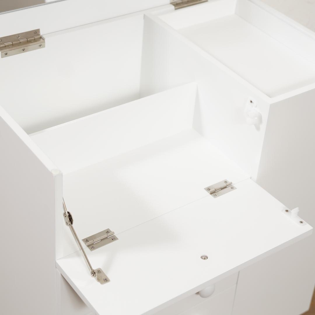 フォロー割【新品】たっぷり収納 コスメワゴン　お洒落 ドレッサー