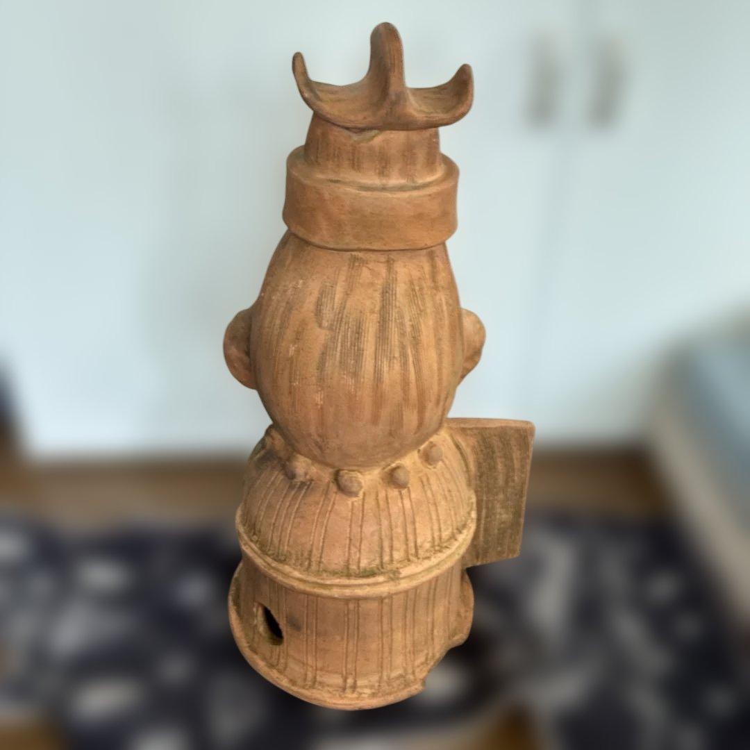 《はにわ》花瓶　レトロ置物　高さ53cm