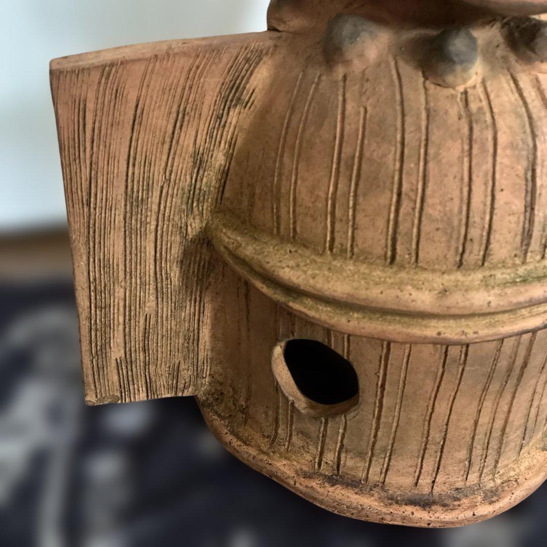 《はにわ》花瓶　レトロ置物　高さ53cm