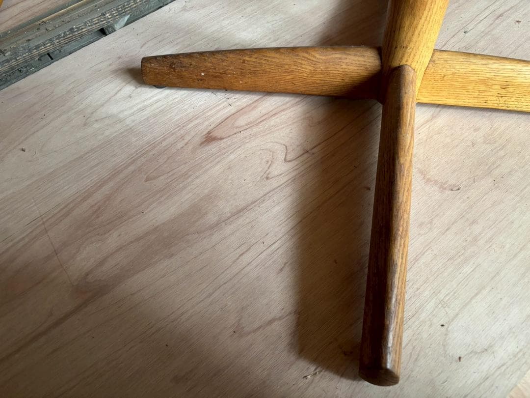 ①飛騨産業　キツツキ　円形テーブル　ダイニングテーブル　ヴィンテージ　インテリア