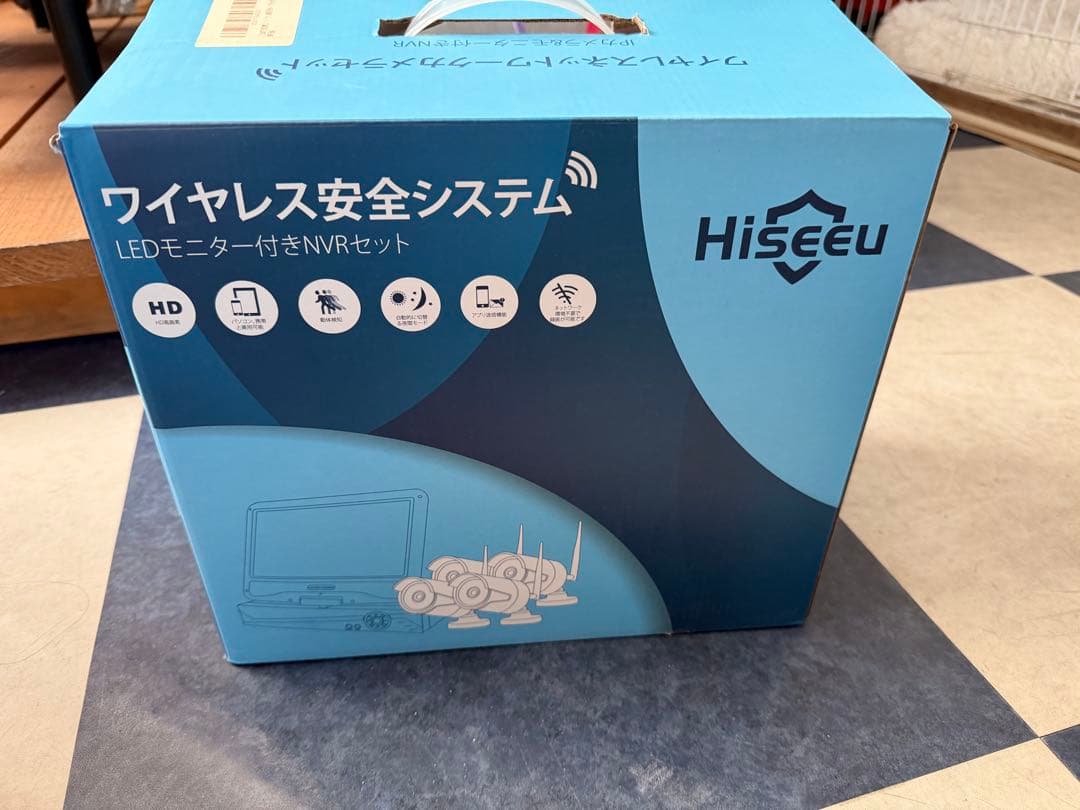 Hiseeu ワイヤレスセキュリティカメラ4台500万画素　1TB