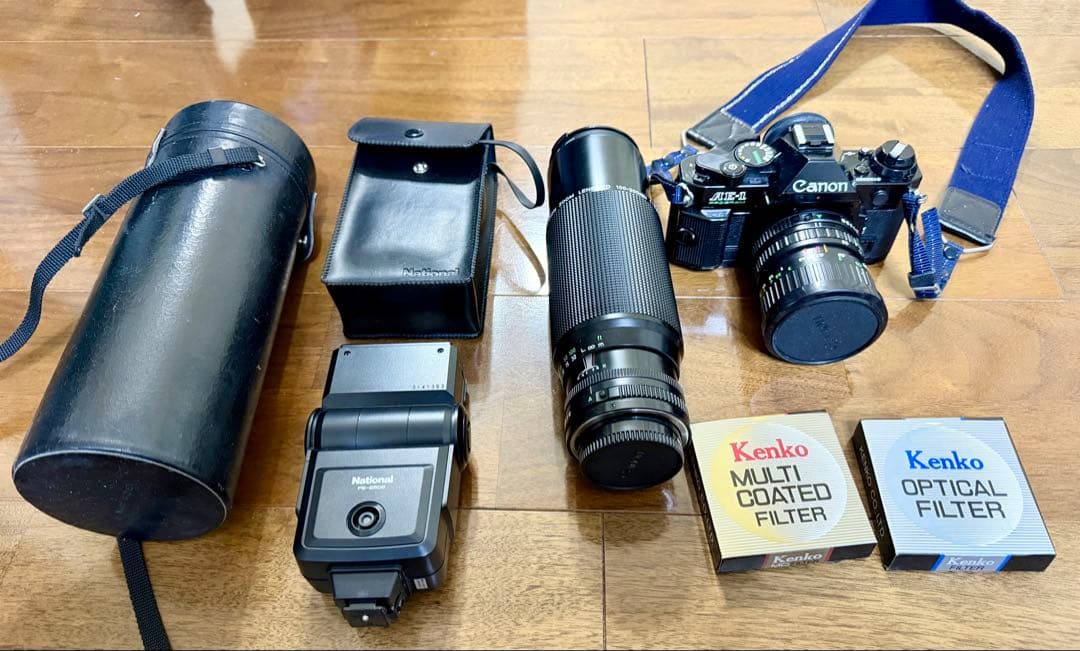 【通電確認済】CanonAE-1 Pブラックズームレンズセット 【ジャンク】