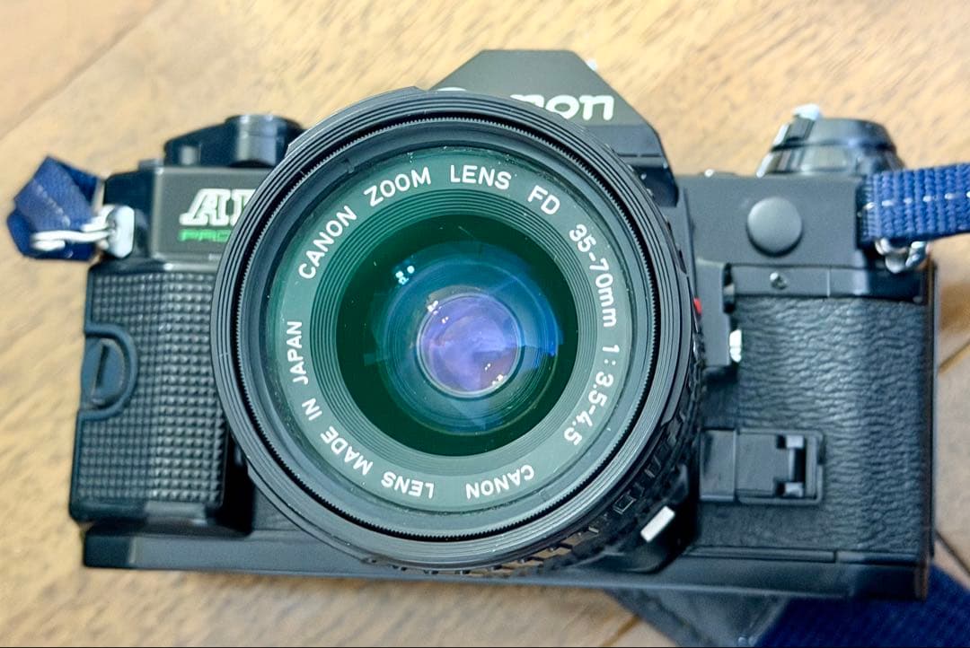 【通電確認済】CanonAE-1 Pブラックズームレンズセット 【ジャンク】