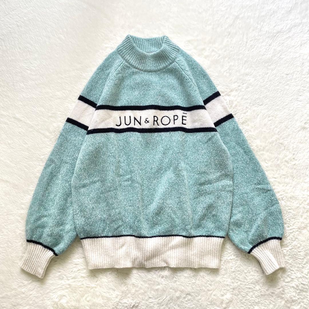 美品 JUN&ROPE フロントロゴパフスリーブ長袖プルオーバー 即完売品