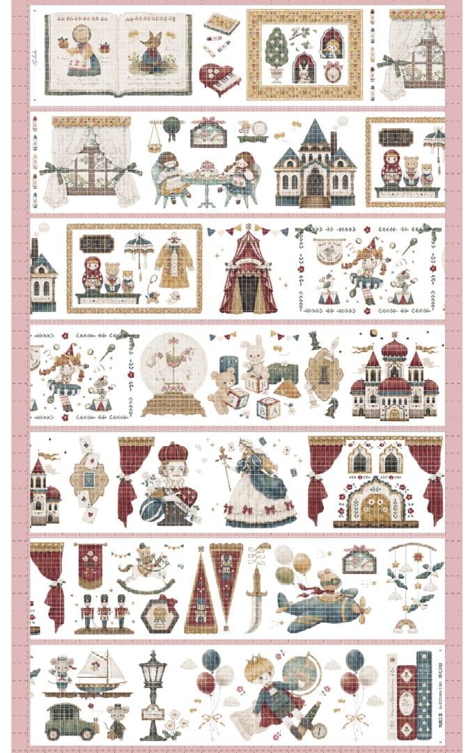 ✩のこり２✩J267＃玩具王国(水晶)浮光文创切り売り海外人物マステ装飾