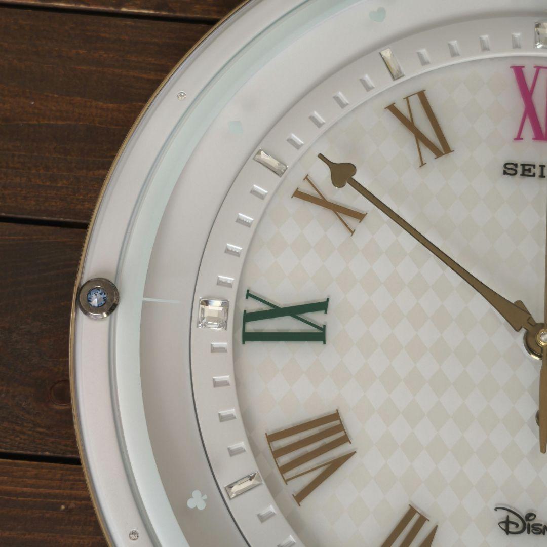 SEIKO セイコー ディズニー 電波 掛け時計 ふしぎの国のアリスFS509W