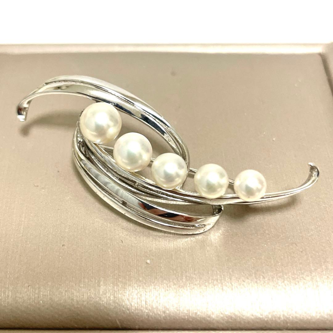 皇室御用達 MIKIMOTO ミキモト アコヤ真珠 パール ブローチ コサージュ