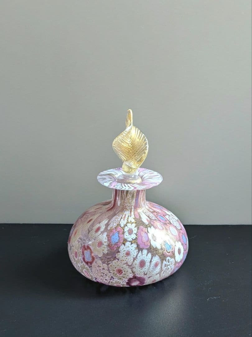 perfume bottle・MURANO，ミルフィオリ・イタリア製