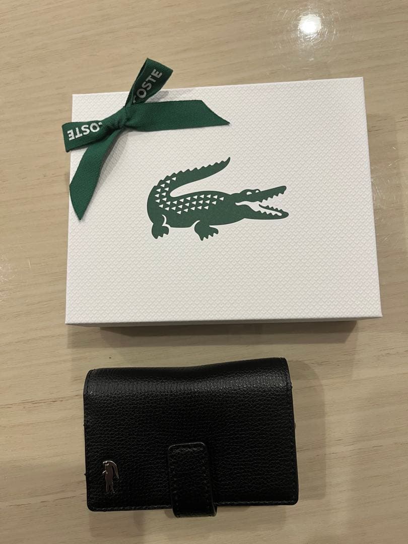 【新品未使用】LACOSTE ブラック キーケース