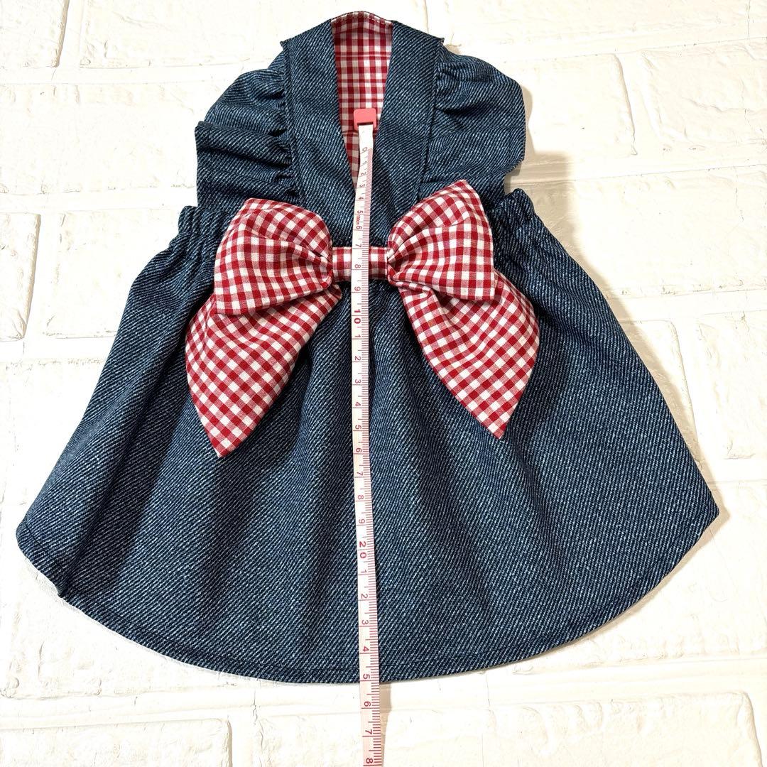 犬服　ハンドメイド　サロペットスカートSS