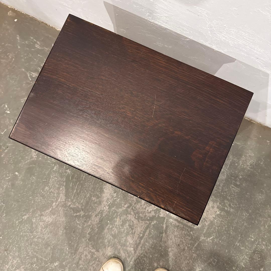 Tomo　ヴィンテージ　木製サイドテーブル　引き出し付き　1