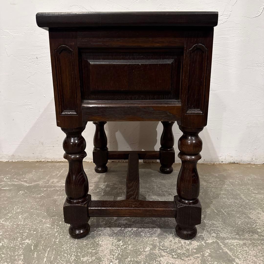 Tomo　ヴィンテージ　木製サイドテーブル　引き出し付き　1