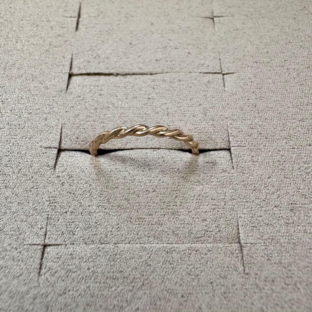 ete K10MPG ツイストリング 3号 エテ ピンクゴールド ピンキーリング