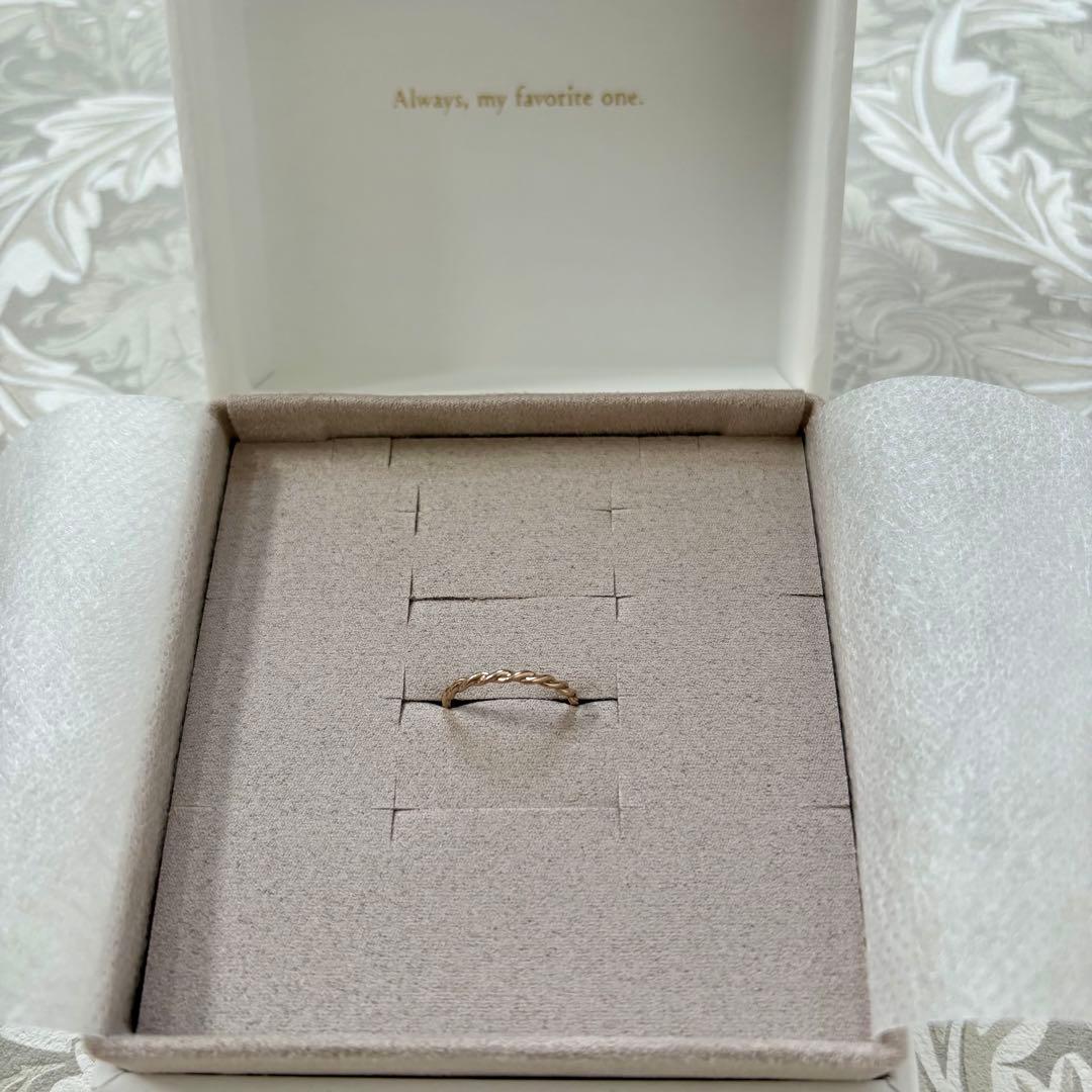 ete K10MPG ツイストリング 3号 エテ ピンクゴールド ピンキーリング