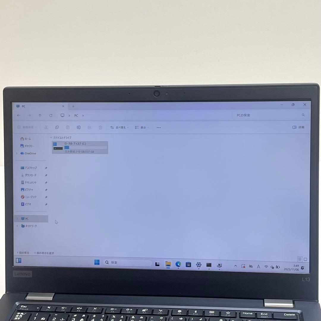 #432 レノボThinkpad X13 i5-10210U 8GB 256GB