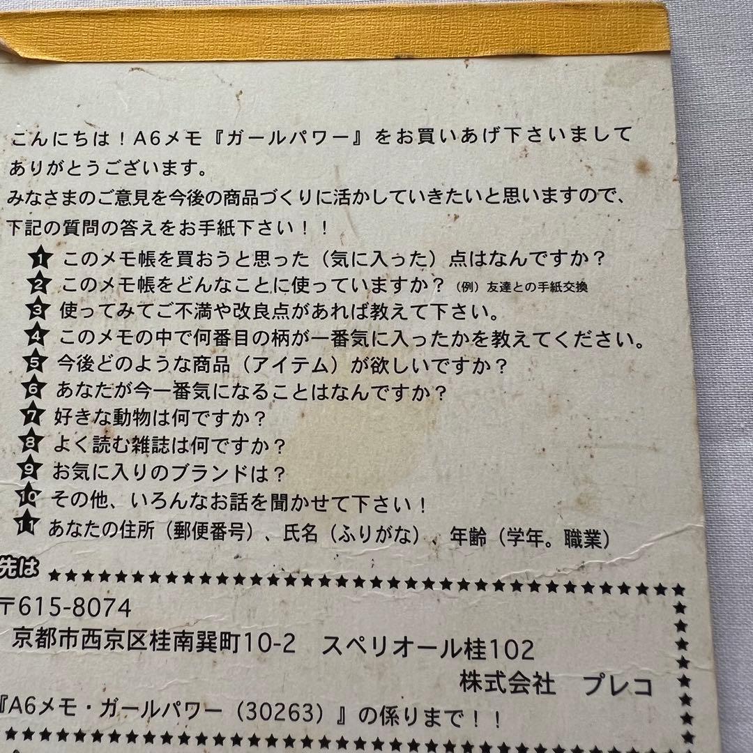 希少❤️メモ帳　平成レトロ　ハイビスカス